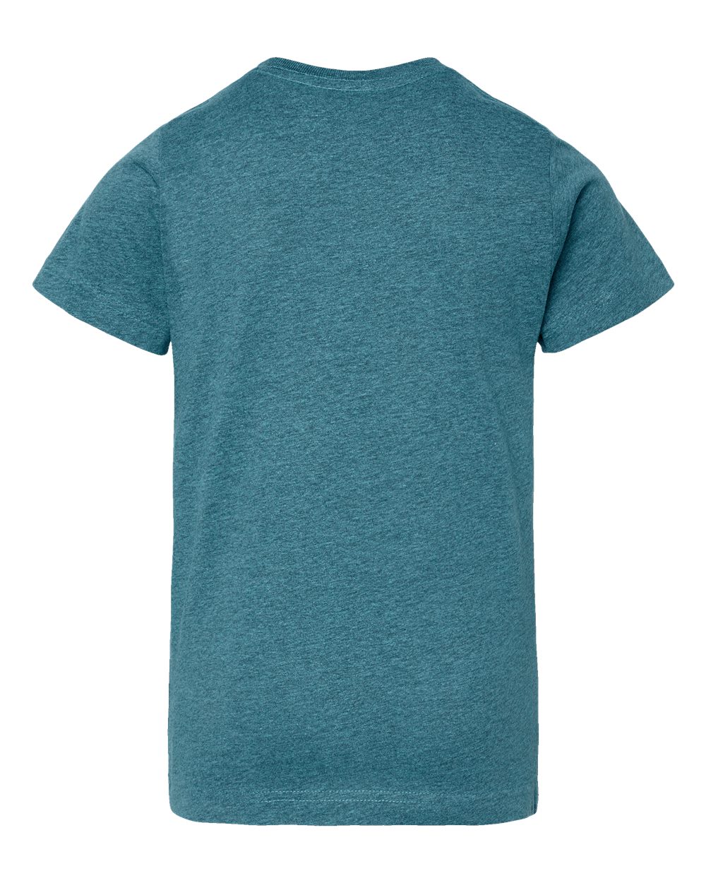 Live & Tell by LAT 6101 Youth Fine Jersey Tee in Surf Blackout, back