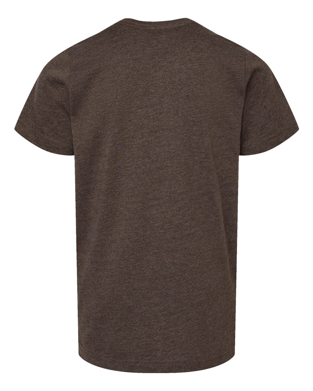 Live & Tell by LAT 6101 Youth Fine Jersey Tee in Vintage Chocolate, back