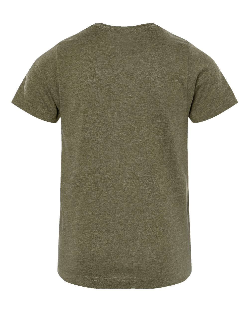 Live & Tell by LAT 6101 Youth Fine Jersey Tee in Vintage Military Green, back