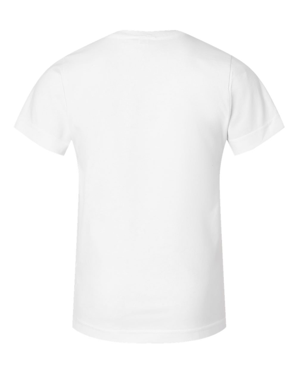 Live & Tell by LAT 6101 Youth Fine Jersey Tee in White, back