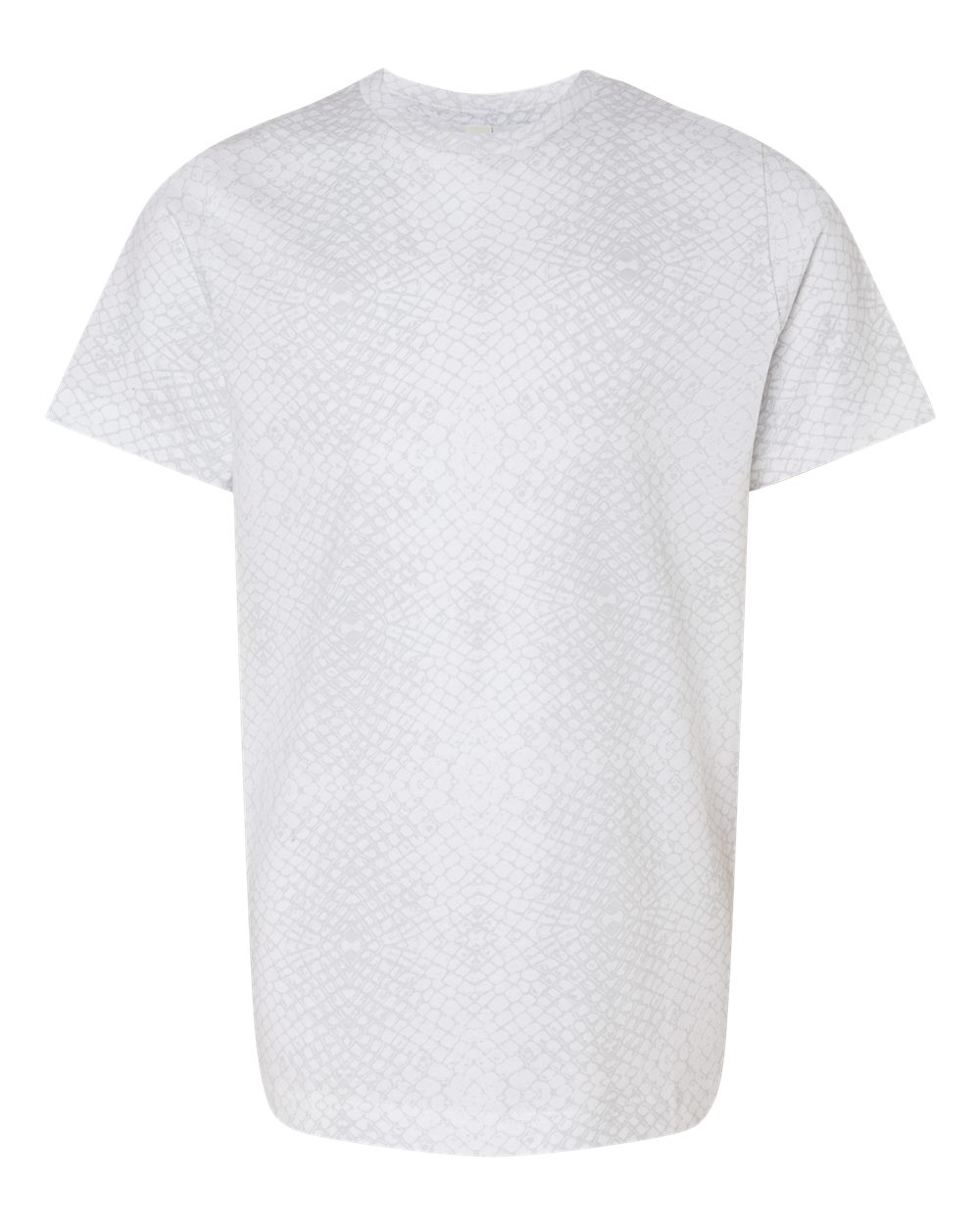 Live & Tell by LAT 6101 Youth Fine Jersey Tee in White Reptile