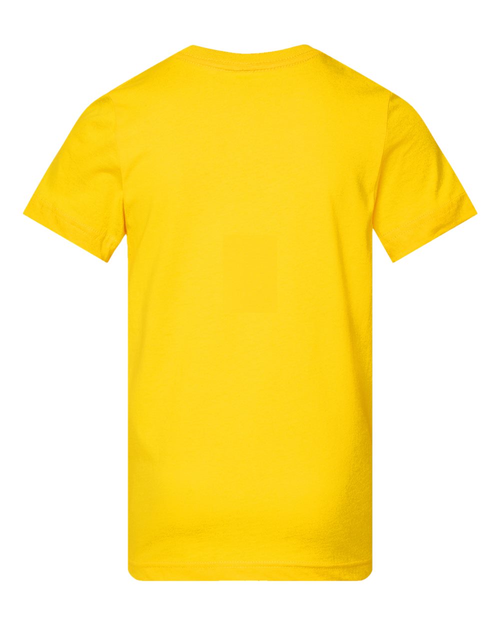 Live & Tell by LAT 6101 Youth Fine Jersey Tee in Yellow, back