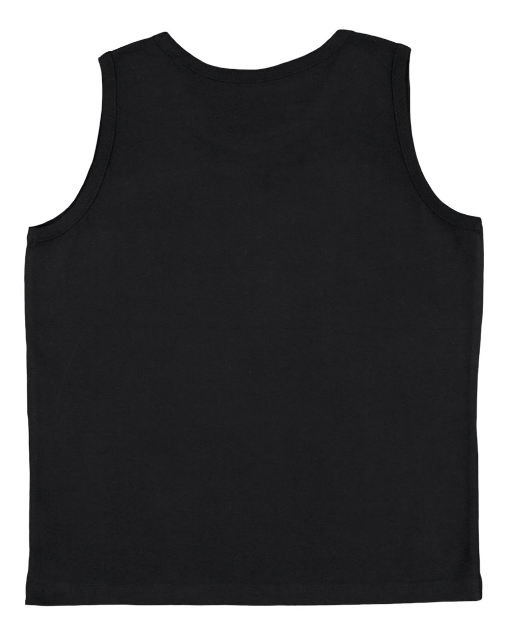 Live & Tell by LAT 6123 Youth Fine Jersey Tank in Black, back