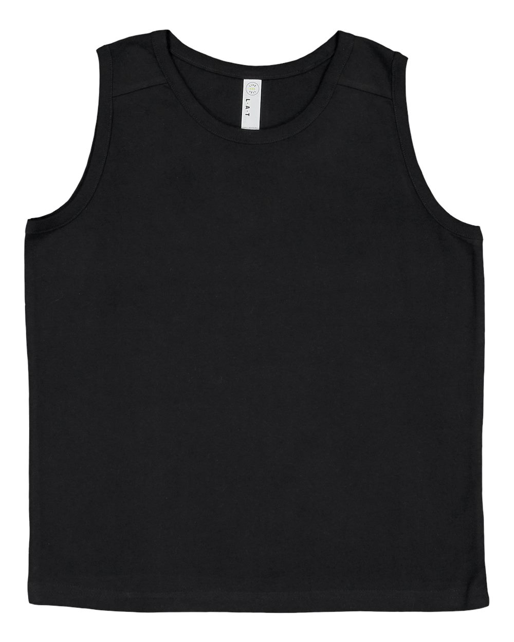 Live & Tell by LAT 6123 Youth Fine Jersey Tank in Black