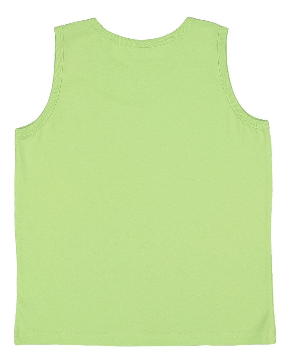 Live & Tell by LAT 6123 Youth Fine Jersey Tank in Key Lime, back