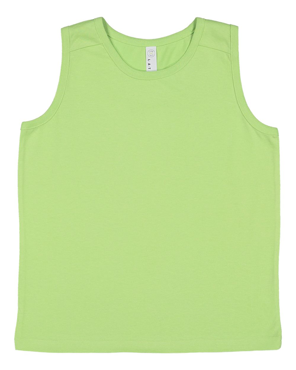 Live & Tell by LAT 6123 Youth Fine Jersey Tank in Key Lime