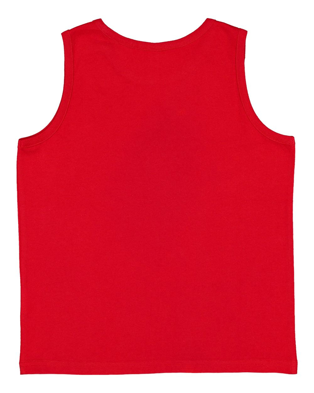 Live & Tell by LAT 6123 Youth Fine Jersey Tank in Red, back