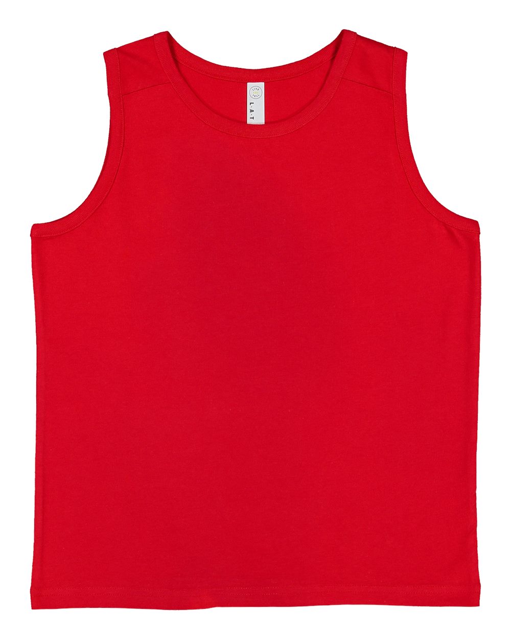 Live & Tell by LAT 6123 Youth Fine Jersey Tank in Red
