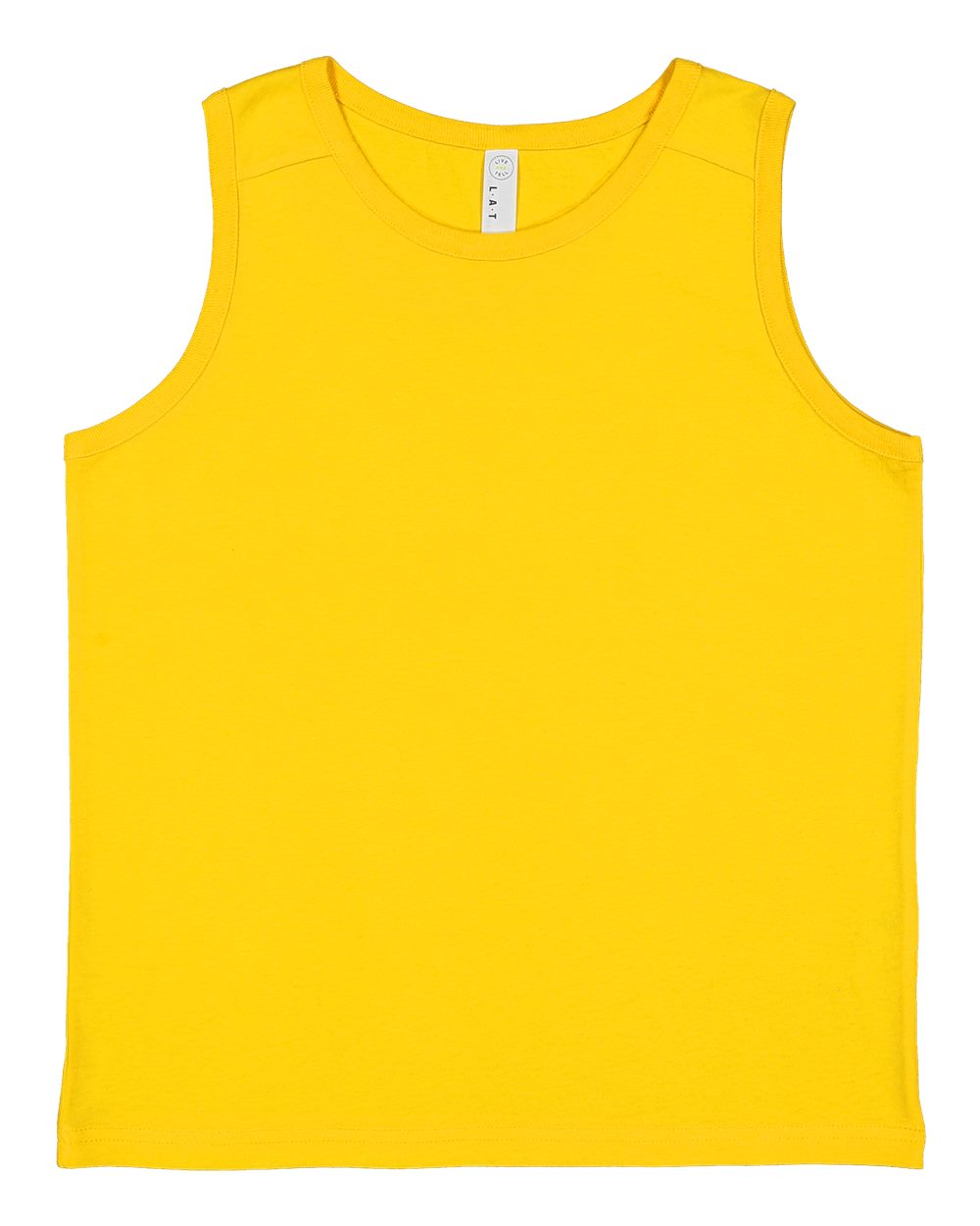 Live & Tell by LAT 6123 Youth Fine Jersey Tank in Yellow
