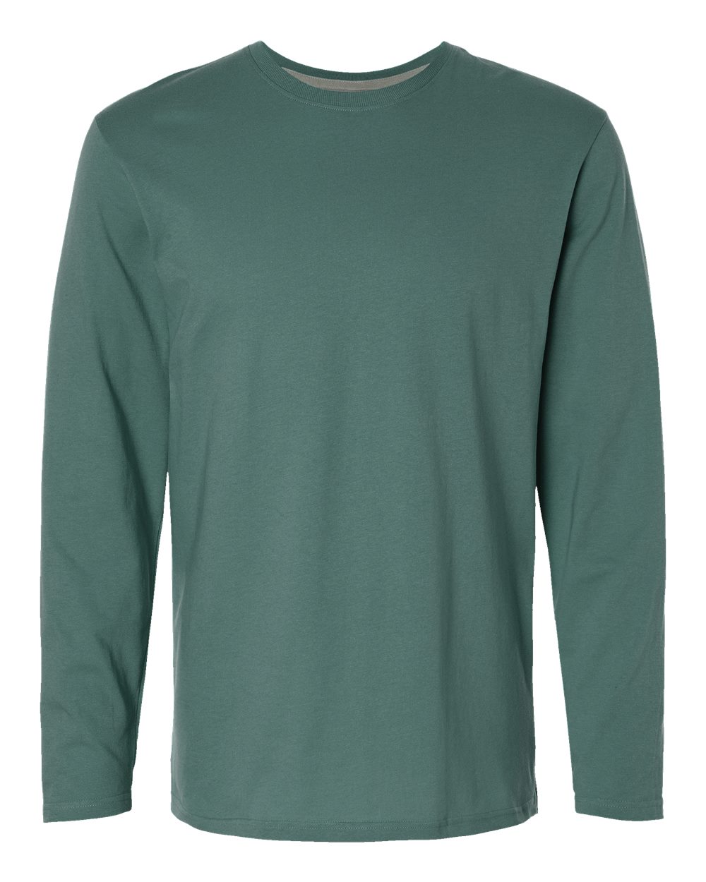 Live & Tell by LAT 6918 Unisex Fine Jersey Long Sleeve Tee in Basil