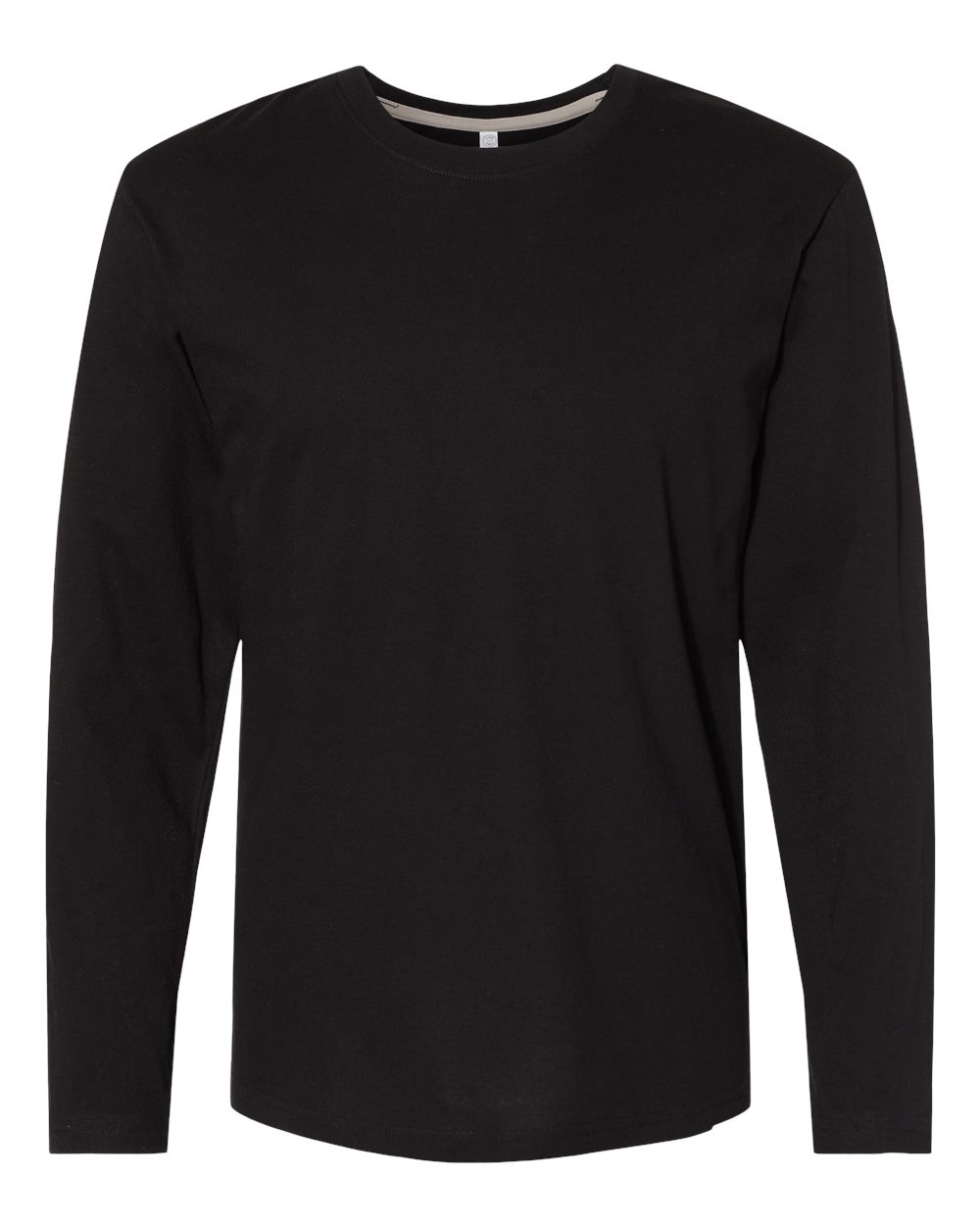 Live & Tell by LAT 6918 Unisex Fine Jersey Long Sleeve Tee in Black