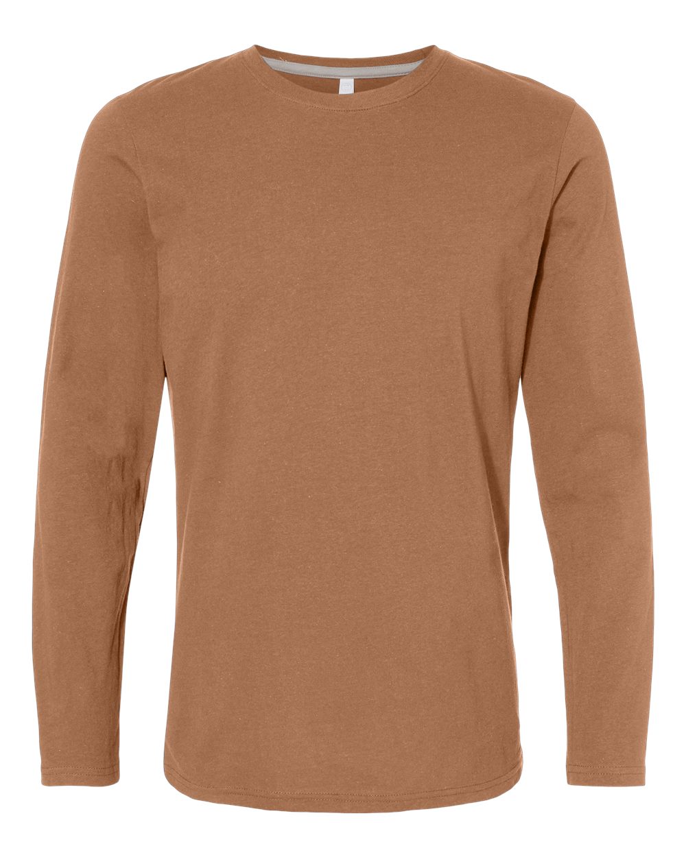 Live & Tell by LAT 6918 Unisex Fine Jersey Long Sleeve Tee in Coyote Brown