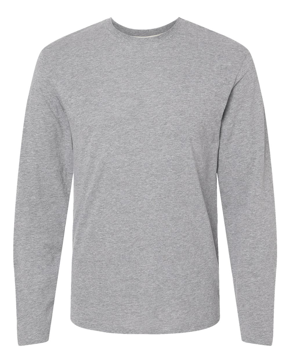 Live & Tell by LAT 6918 Unisex Fine Jersey Long Sleeve Tee in Heather