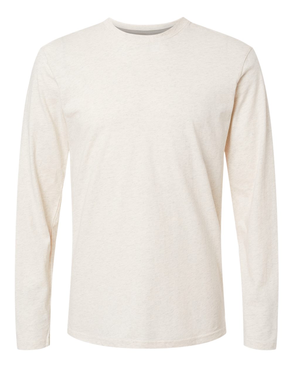 Live & Tell by LAT 6918 Unisex Fine Jersey Long Sleeve Tee in Natural Heather