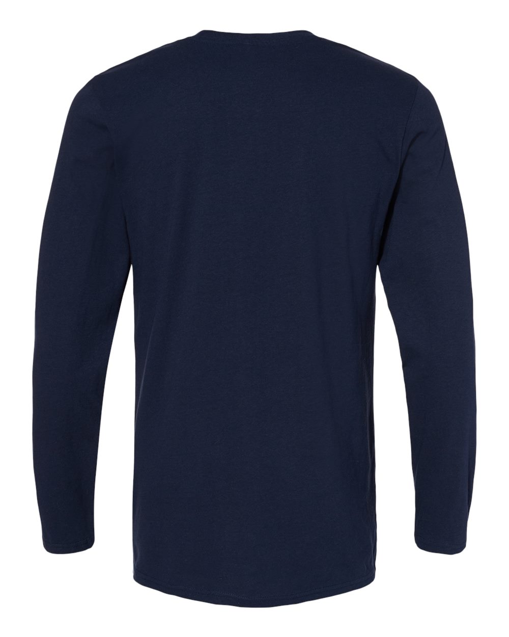 Live & Tell by LAT 6918 Unisex Fine Jersey Long Sleeve Tee in Navy, back
