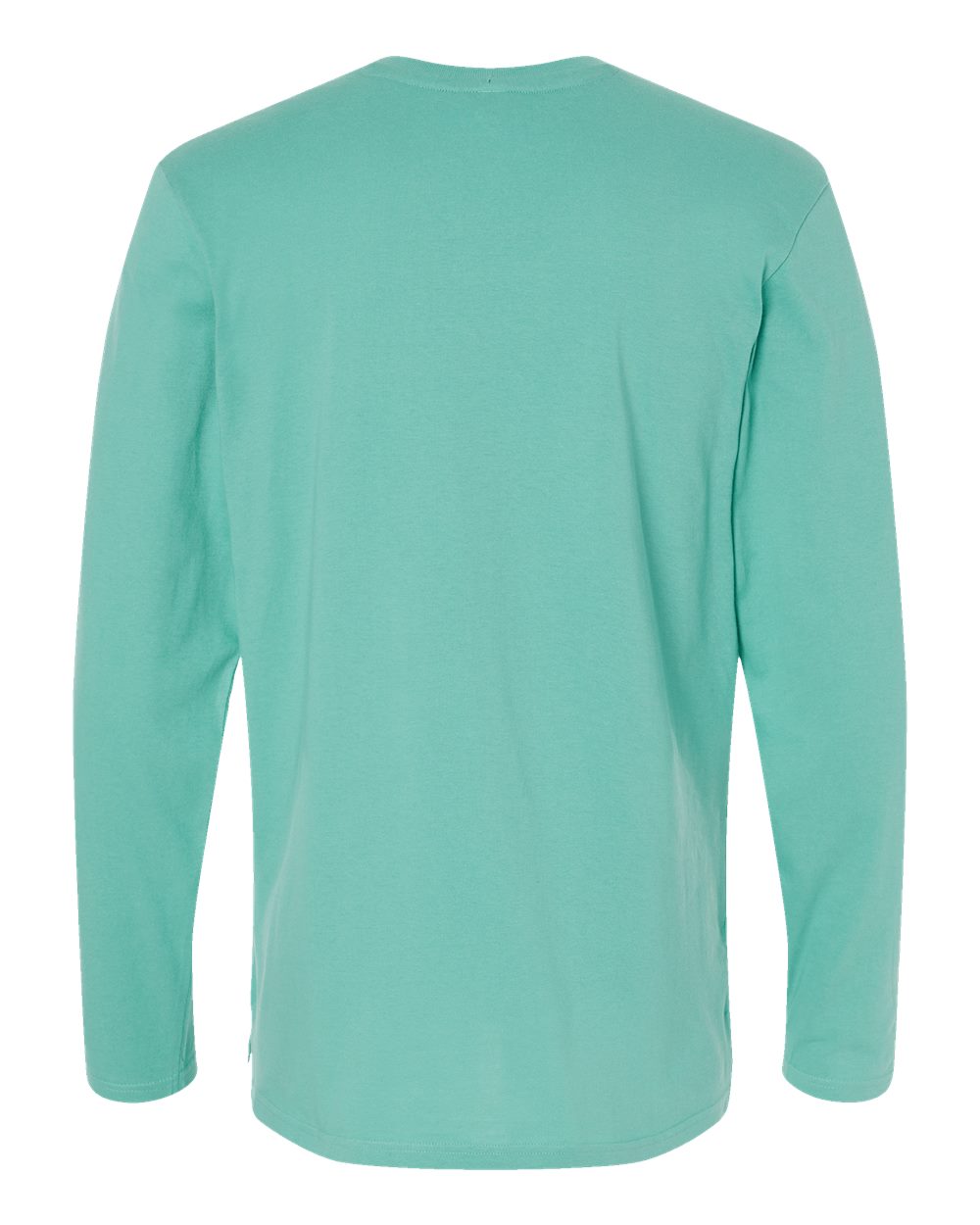 Live & Tell by LAT 6918 Unisex Fine Jersey Long Sleeve Tee in Saltwater, back