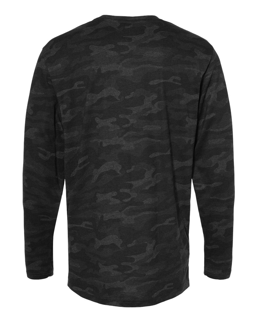 Live & Tell by LAT 6918 Unisex Fine Jersey Long Sleeve Tee in Storm Camo, back