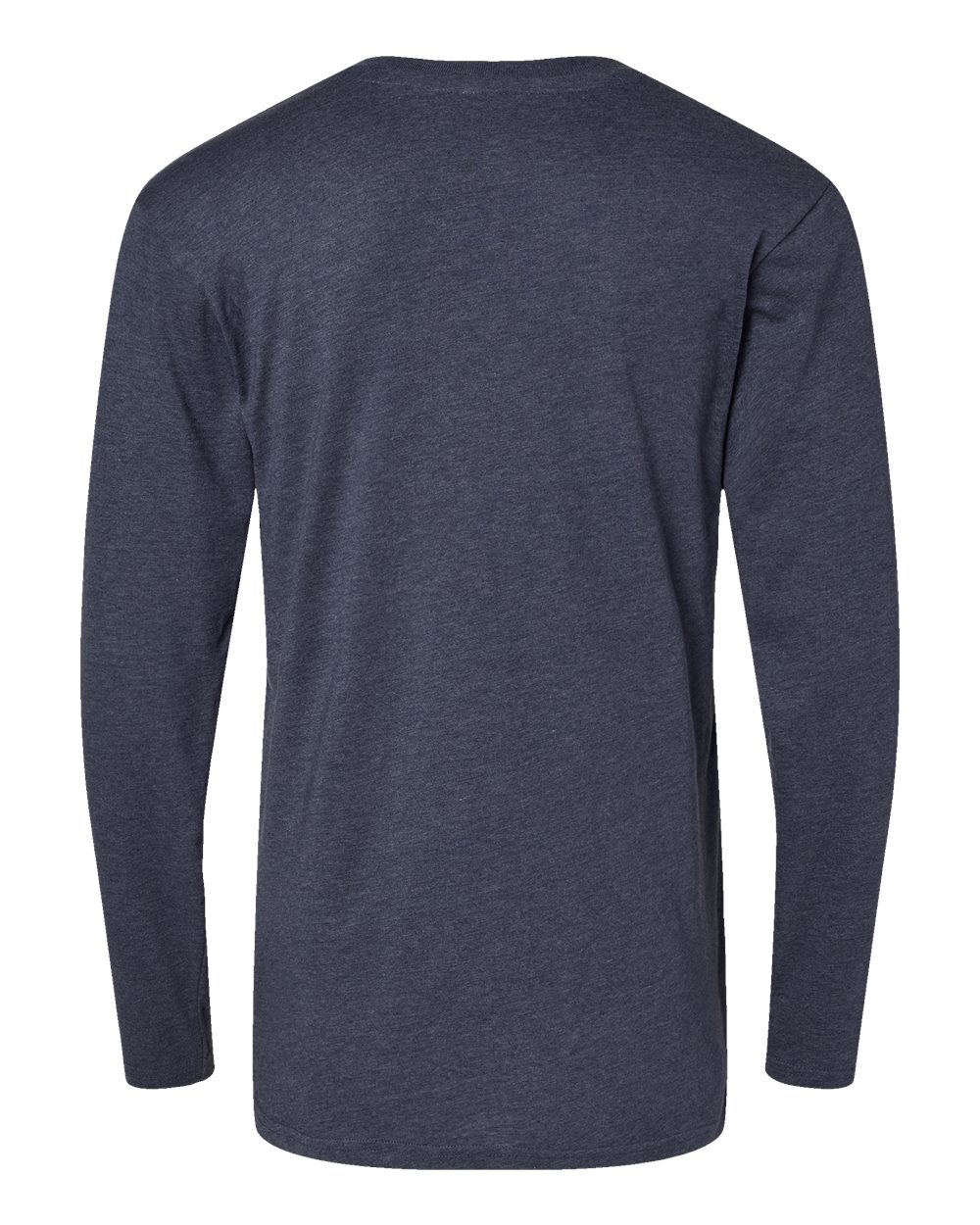 Live & Tell by LAT 6918 Unisex Fine Jersey Long Sleeve Tee in Vintage Denim, back