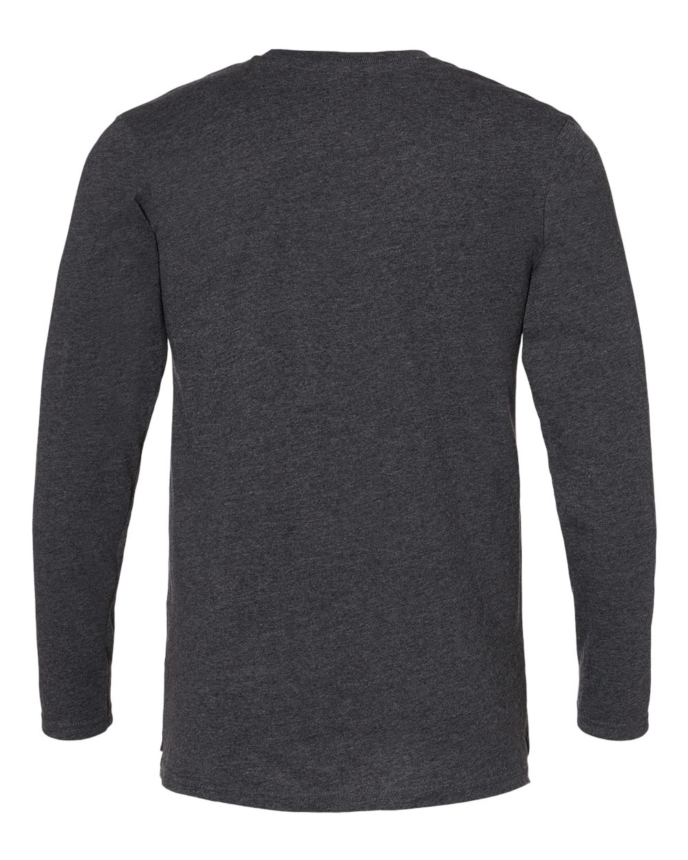 Live & Tell by LAT 6918 Unisex Fine Jersey Long Sleeve Tee in Vintage Smoke, back