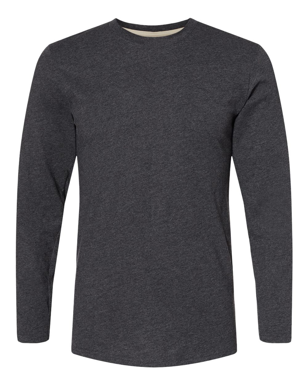 Live & Tell by LAT 6918 Unisex Fine Jersey Long Sleeve Tee in Vintage Smoke