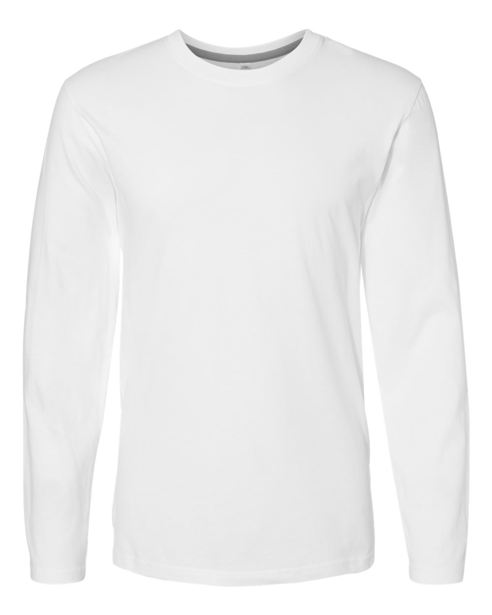 Live & Tell by LAT 6918 Unisex Fine Jersey Long Sleeve Tee in White