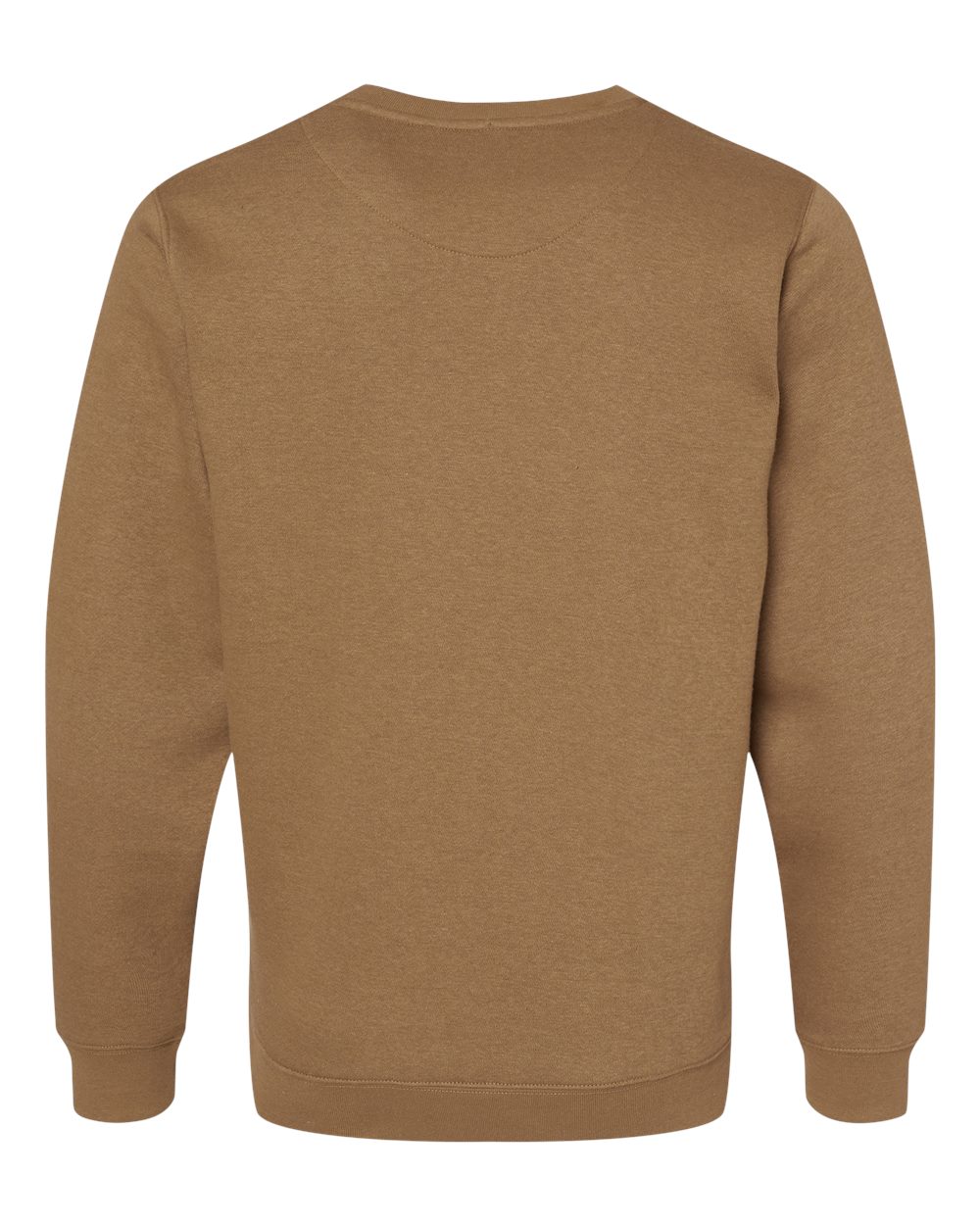 Live & Tell by LAT 6925 Unisex Elevated Fleece Crewneck Sweatshirt in Coyote Brown, back