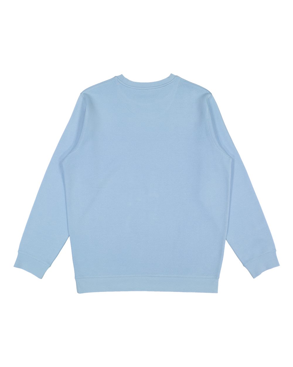 Live & Tell by LAT 6925 Unisex Elevated Fleece Crewneck Sweatshirt in Light Blue, back