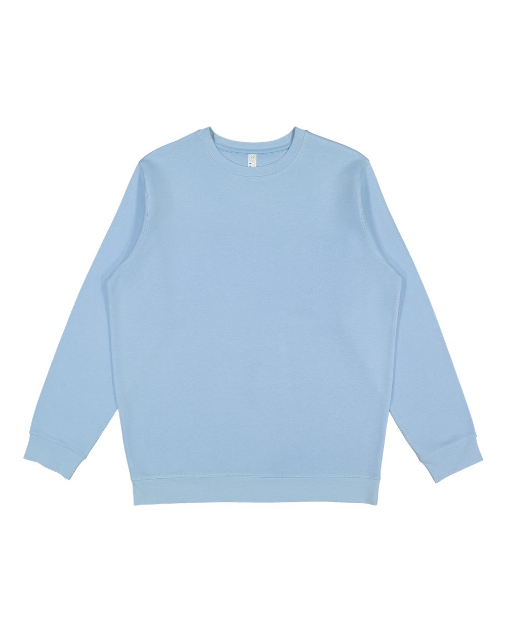 Live & Tell by LAT 6925 Unisex Elevated Fleece Crewneck Sweatshirt in Light Blue