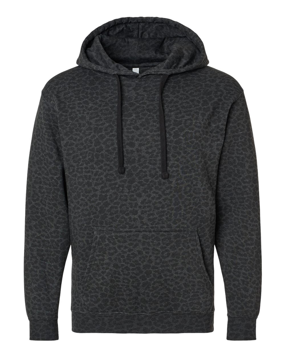 Live & Tell by LAT 6926 Unisex Elevated Fleece Hoodie Sweatshirt in Black Leopard