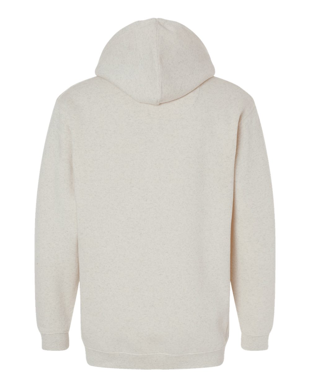 Live & Tell by LAT 6926 Unisex Elevated Fleece Hoodie Sweatshirt in Natural Heather, back