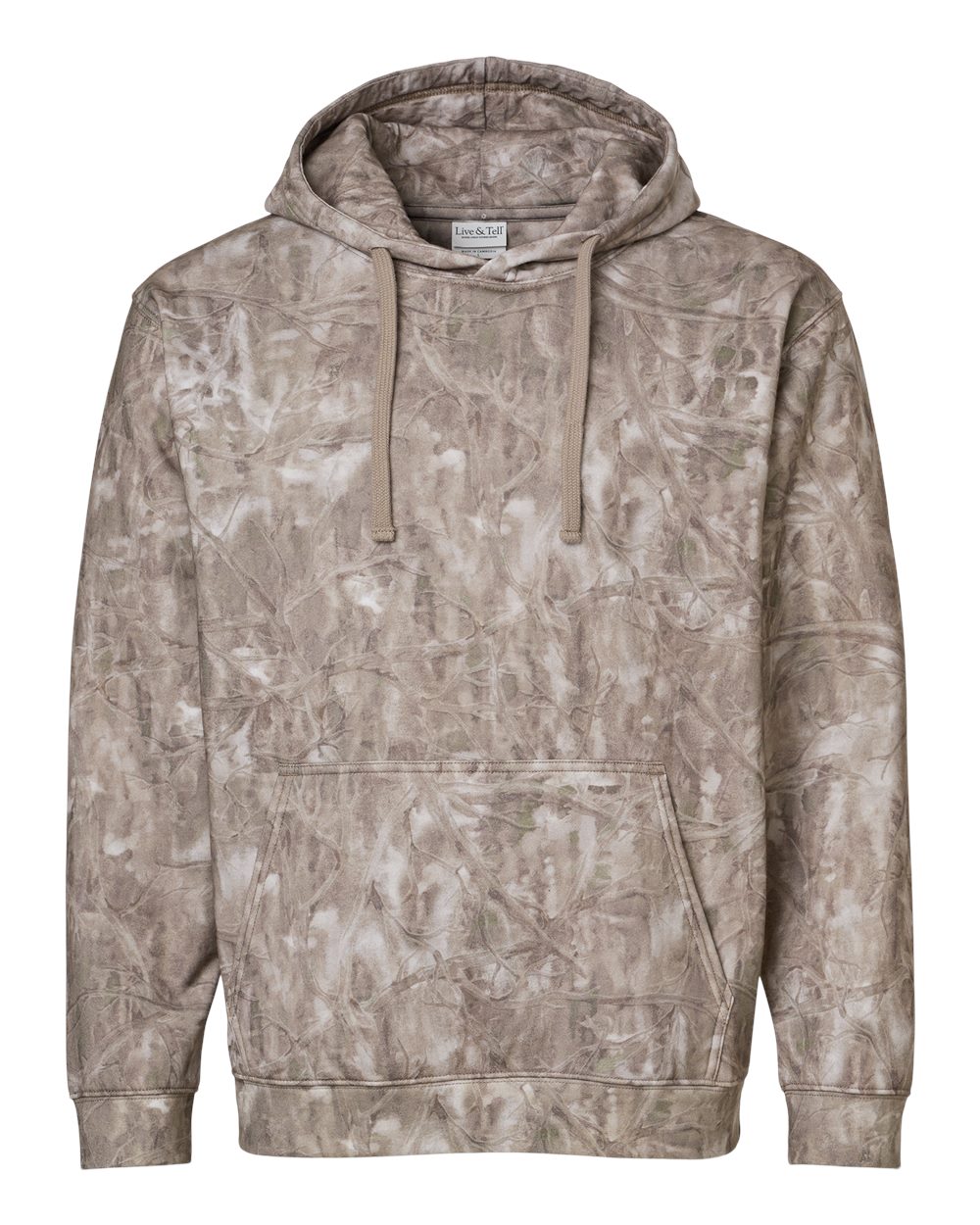 Live & Tell by LAT 6926 Unisex Elevated Fleece Hoodie Sweatshirt in Sand Timberwood