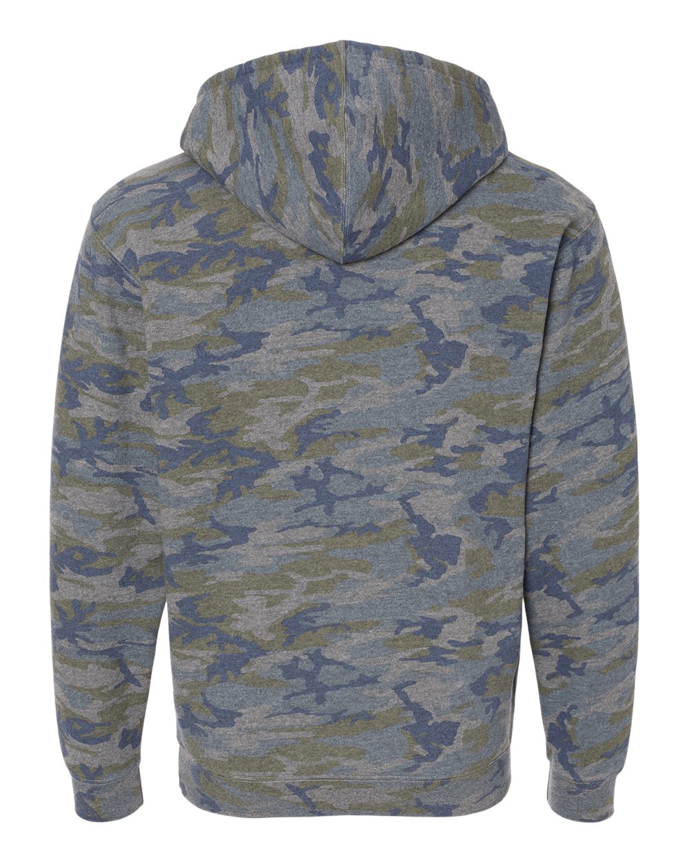 Live & Tell by LAT 6926 Unisex Elevated Fleece Hoodie Sweatshirt in Vintage Camo, back