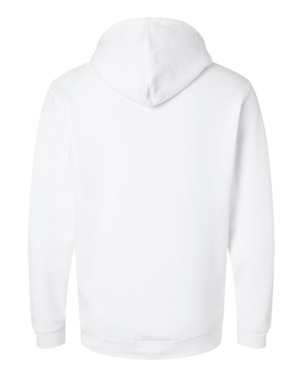 Live & Tell by LAT 6926 Unisex Elevated Fleece Hoodie Sweatshirt in White, back
