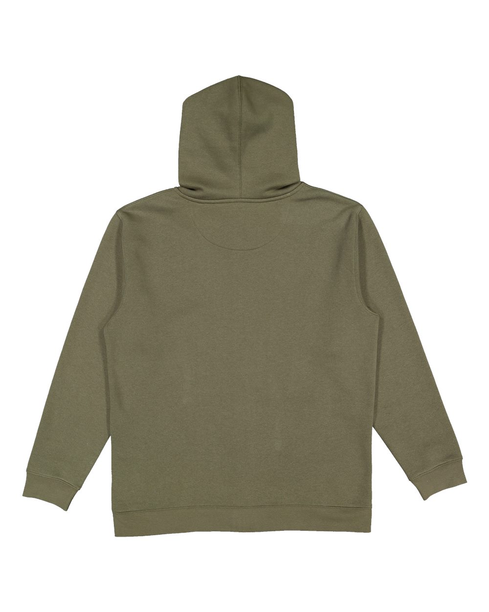 Live & Tell by LAT 6927 Unisex Full-Zip Hoodie Sweatshirt in Military Green, back