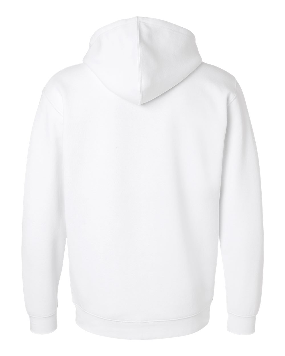 Live & Tell by LAT 6927 Unisex Full-Zip Hoodie Sweatshirt in White, back
