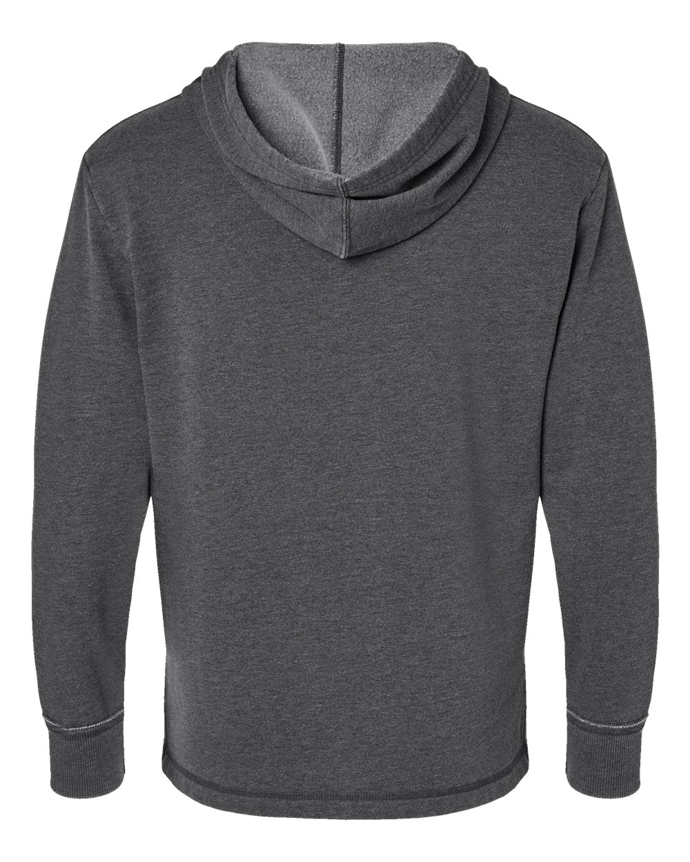 Live & Tell by LAT 6936 Unisex Vintage Wash Hoodie Sweatshirt in Washed Black, back