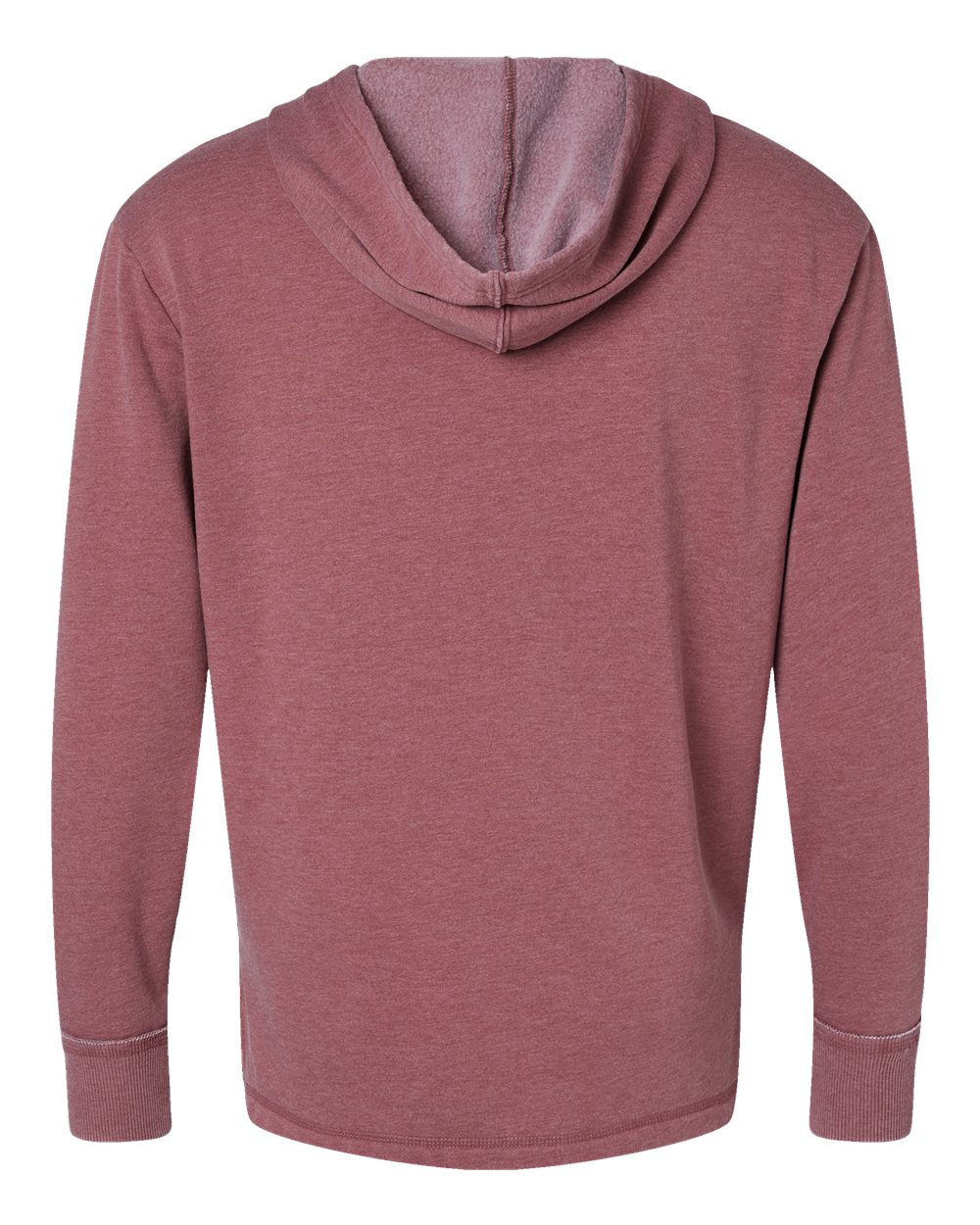 Live & Tell by LAT 6936 Unisex Vintage Wash Hoodie Sweatshirt in Washed Rouge, back
