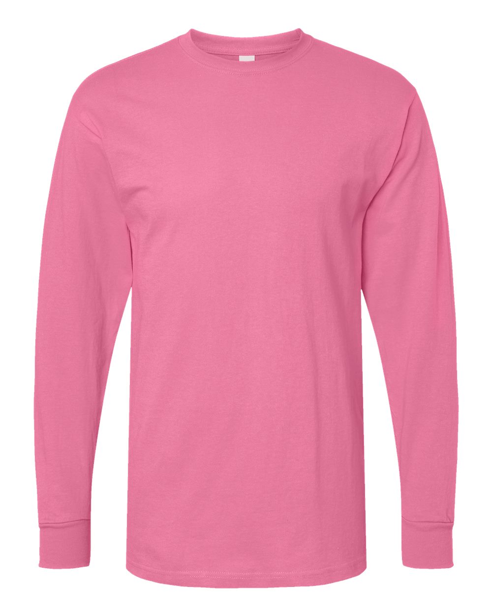 M&O 4820 Unisex Gold Soft Touch Long Sleeve T-Shirt in Azalea