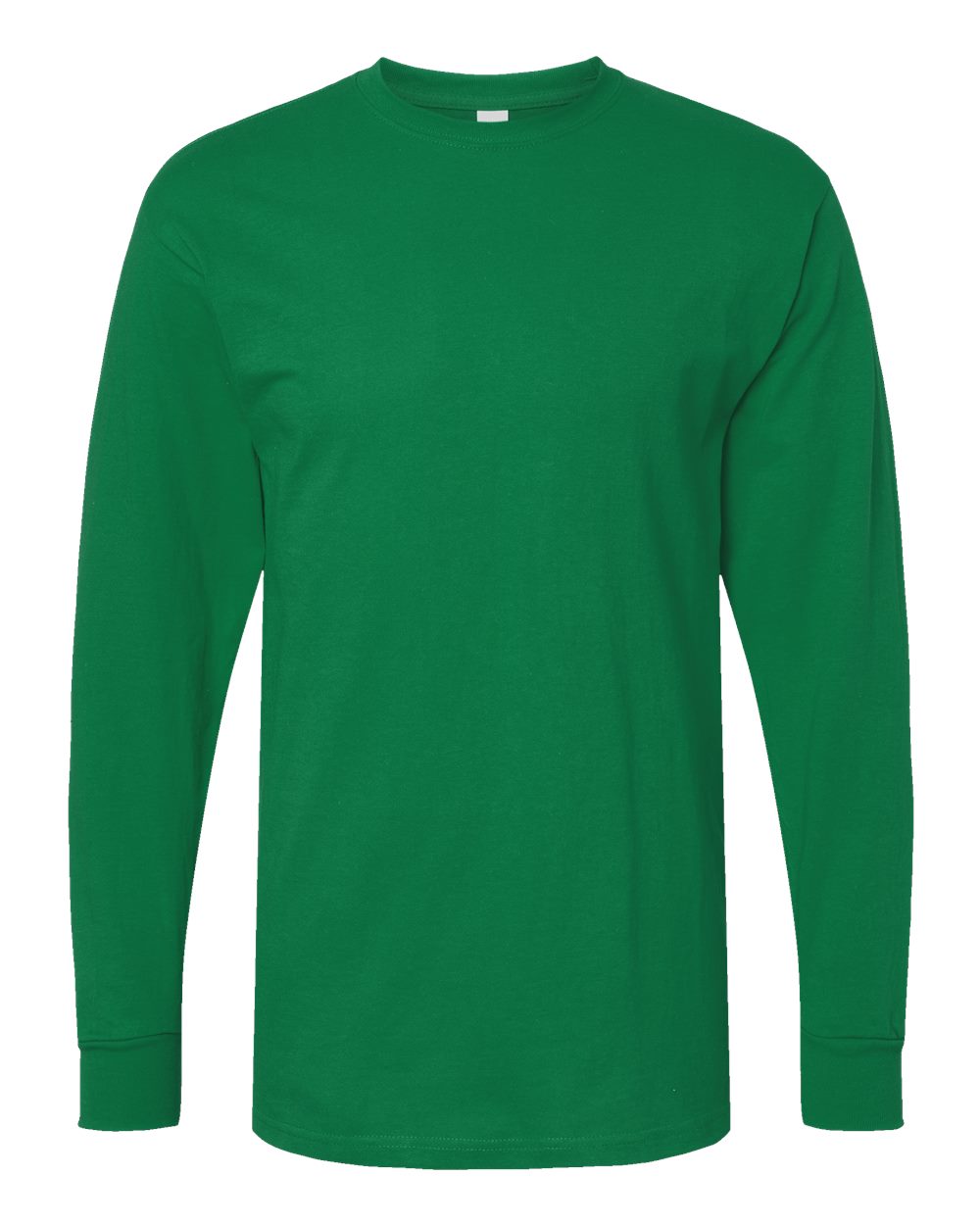 M&O 4820 Unisex Gold Soft Touch Long Sleeve T-Shirt in Fine Kelly Green