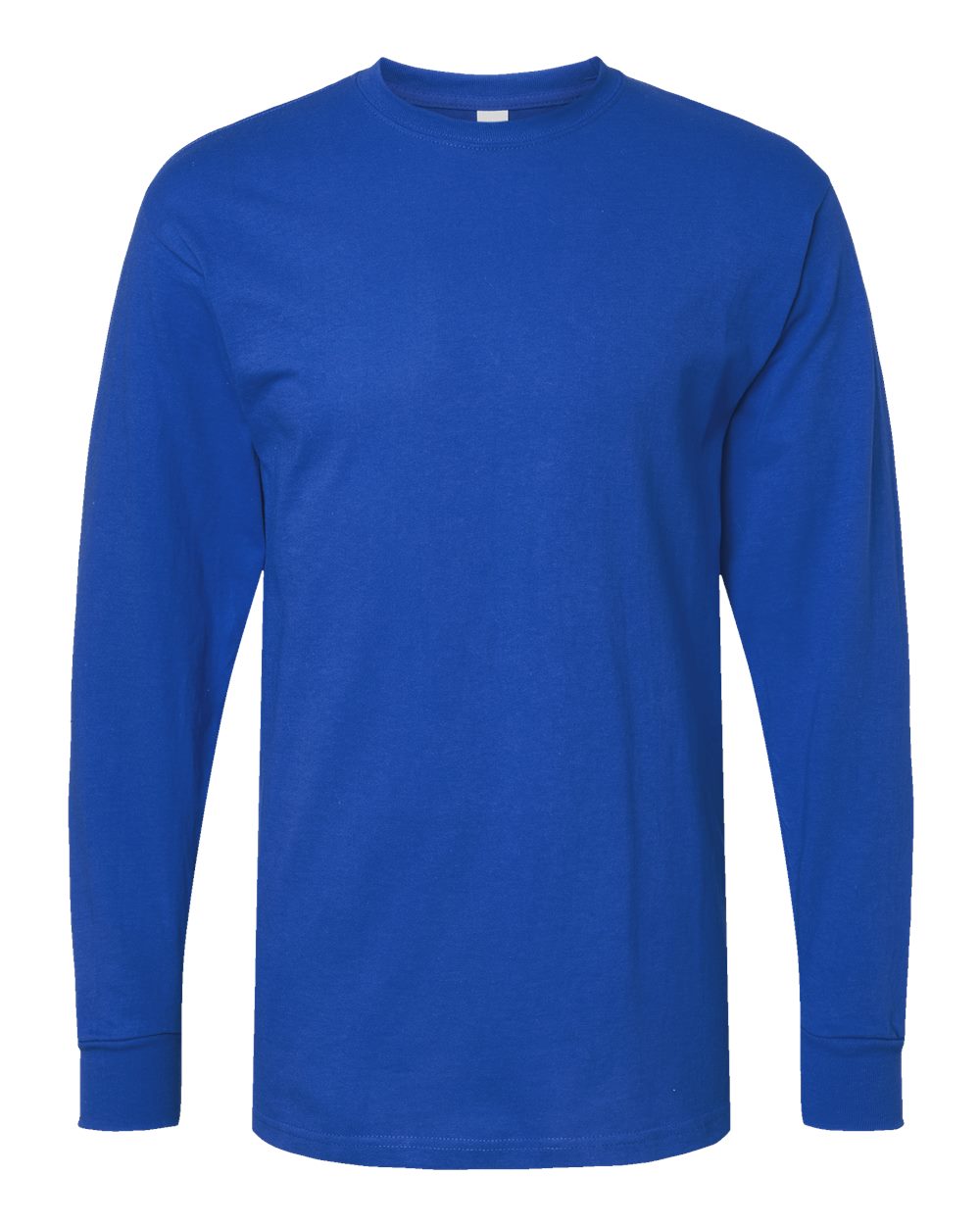 M&O 4820 Unisex Gold Soft Touch Long Sleeve T-Shirt in Royal