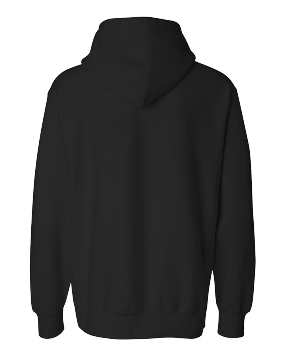 MV Sport 488 Unisex Pro Weave® Hooded Sweatshirt in Black, back
