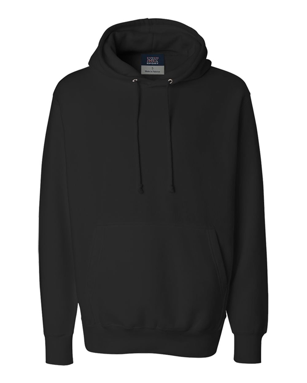 MV Sport 488 Unisex Pro Weave® Hooded Sweatshirt in Black