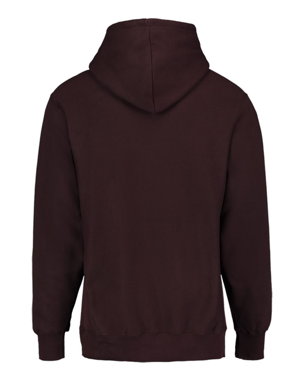 MV Sport 488 Unisex Pro Weave® Hooded Sweatshirt in Espresso Brown, back