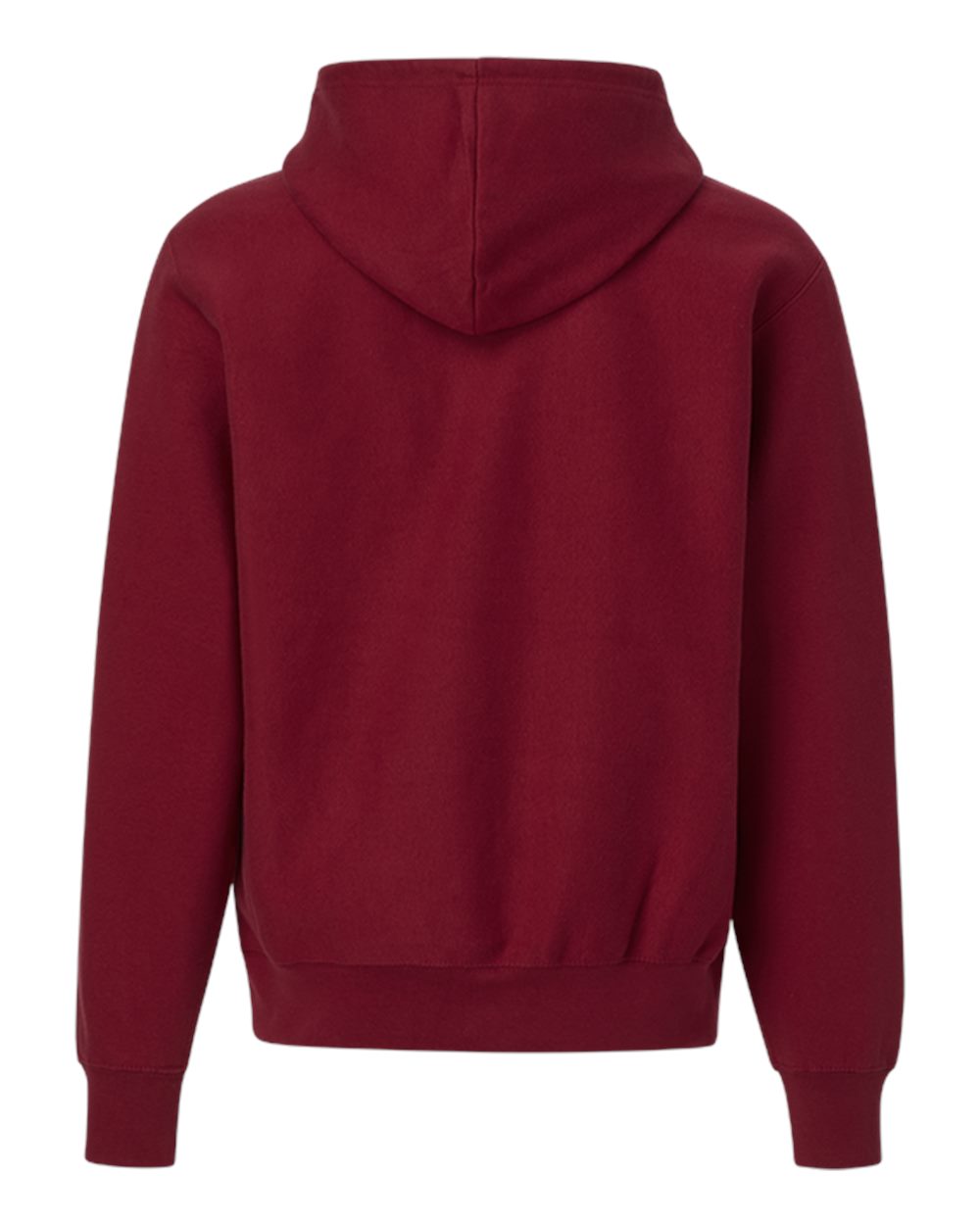 MV Sport 488 Unisex Pro Weave® Hooded Sweatshirt in Garnet, back