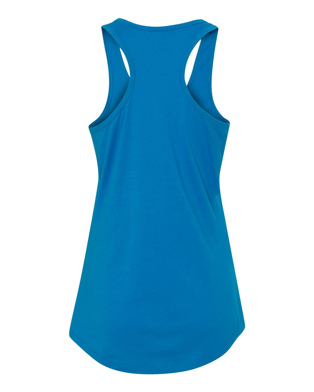 Next Level 1533 Women's Ideal Racerback Tank in Turquoise, back