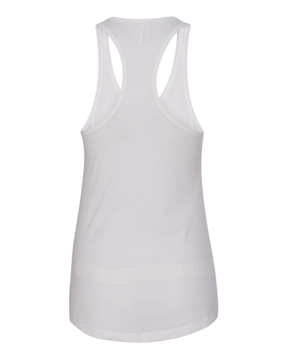 Next Level 1533 Women's Ideal Racerback Tank in White, back