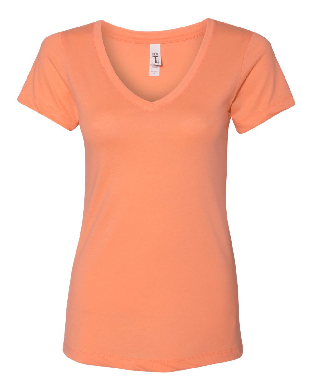 Next Level 1540 Women's Ideal V-Neck Tee in Light Orange