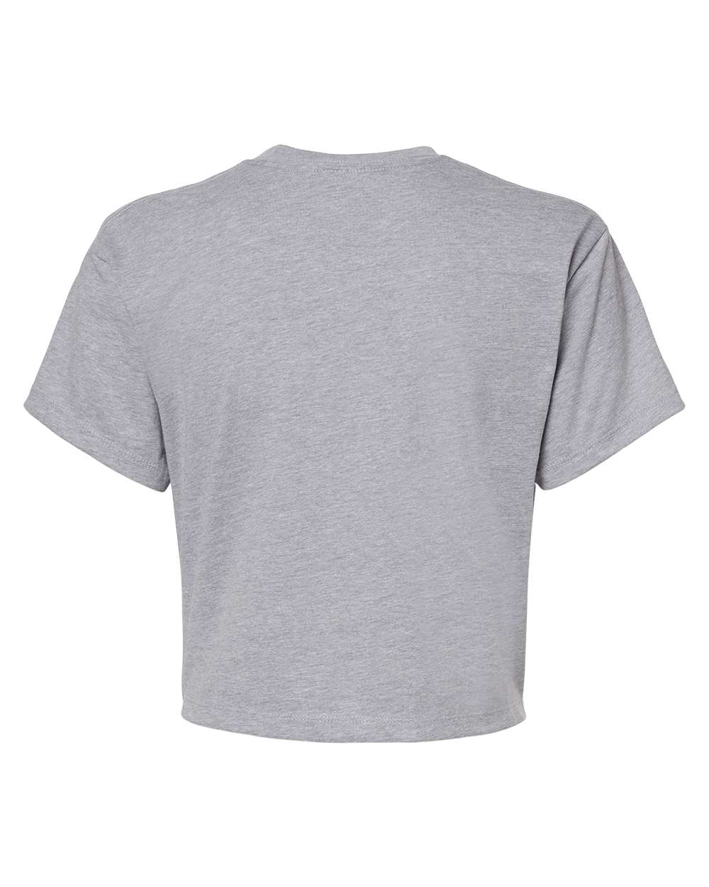 Next Level 1580 Women's Ideal Crop Top in Heather Grey, back