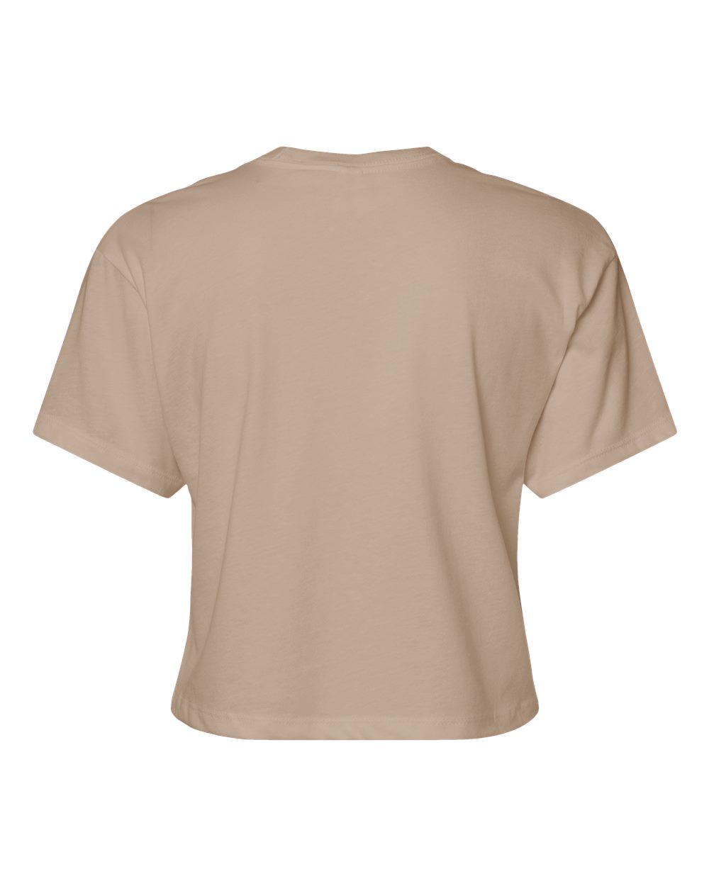 Next Level 1580 Women's Ideal Crop Top in Tan, back