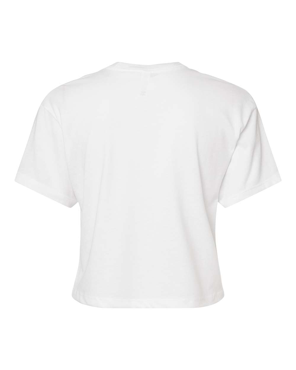 Next Level 1580 Women's Ideal Crop Top in White, back